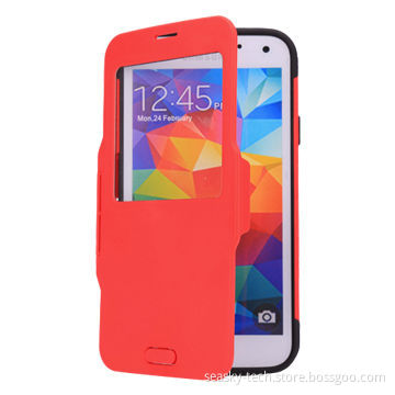 PU leather pouch case for Samsung Galaxy S5